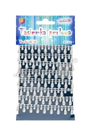 Tasiemka perłowa WSP-5655, rozm. perełek 1cm i 1,5cm, dł. 1,5m