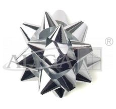 Rosette 3" ROZ-75-SR 7,5 cm. Pack. 12pcs. Silv.