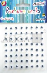 Googly eyes MT-6404 (128) 6 mm