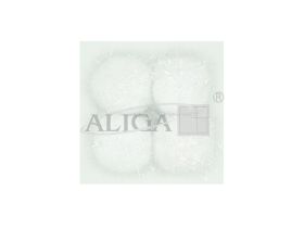 Kule pluszowe POM-3202 metalizowane perłowe. Op.4 szt., śr. 5 cm. 