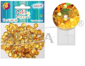 Holographic sequins MT-6597(58) Golden 10 г