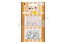 Agrafki AGR-6057 srebrne, rozm. 28mm, op. 50szt..
