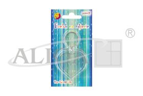 Brelok personalizowany na zdjęcie CB-3612 serce z plexi, rozm. 5cm