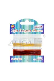 Żyłka elastyczna DA-7390 silikonowa 0,5mm x 5m, op. 3 kolory