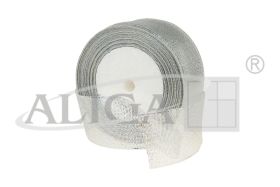 Wstążka metalizowana DWB25-140 srebrna, rozm. 25mm/22m, 1op.