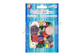 Guziki plastikowe GUZ-7573 mix kolorów i rozmiarów, 10-30mm, op. 30g