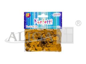 Konfetti KN-3447 złote, rozm.10mm, op.30g PROM