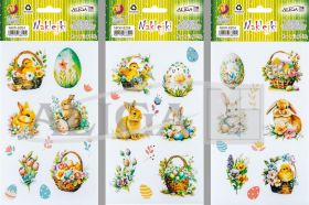 Wielkanoc naklejki NKW-8204 NKW-8204 do dekoracji, rozm. 10 x 18cm
