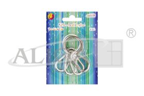 Kółka z karabińczykiem PH-2653 op. 4szt.