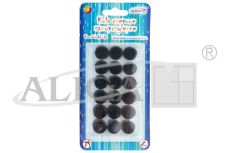 Koła rzepowe PSD-1663 samoprzylepne, śr. 1,5cm, op. zawiera 36 par rzepów