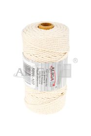 Sznurek bawełniany SBW-107 ecru 3mm x 100m (splot 21 nitek)
