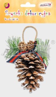 Szyszka dekoracyjna SZYSZ-150 z zawieszką, rozm. 8x15cm