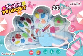 Zestaw pudrowy ZP-2579 21 cieni,1 szminka,4 pędzelki,1 lakier do paznokci PROM