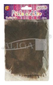 Feathers Brown (P-152) 10-12cm pack.50pcs.