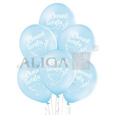 Balony BN06-753 - Chrzest Święty: chłopiec - op. 6 szt.