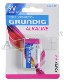 Batteries (9V) alkaline GRUNDIG BAT-6LR61 1pcs./bl