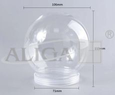 Kula plastikowa ABS-10 z podstawką, rozm. 10,5cm, op 4szt.