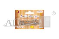 Agrafki dekoracyjne AGR-2882 srebrne, rozm. 7,5cm, op.4szt.