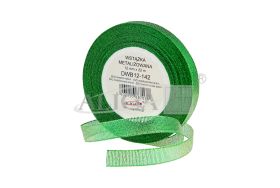 Wstążka metalizowana DWB06-142 zielona, rozm. 6mm/22m, 1op.