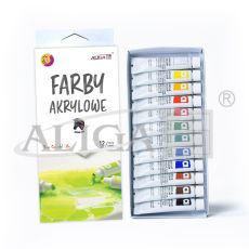Farby akrylowe FTM-4513 Zestaw 12x12 ml - mix kolorów