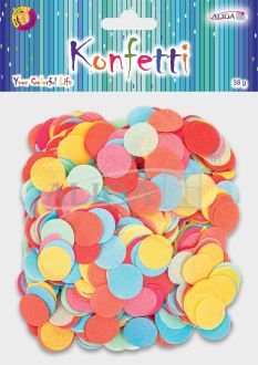 Konfetti papierowe KN-5083 mix kolorów, rozm. 2cm, op.38g PROM