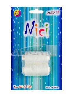 Nici NIT-1122 białe, op. zawiera 2szt. x 330m