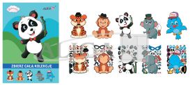 Naklejki NK-0070 zwierzątka, zest. "Zrób to sam", rozm. 14,5x21cm