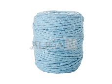 Sznurek bawełniany do makramy SBK-10 jasnoniebieski 5mm x 100m (splot 21 nitek)