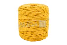 Sznurek bawełniany do makramy SBK-24 musztardowy 5mm x 100m (splot 21 nitek)