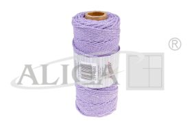 Sznurek bawełniany SBW-112 liliwy 3mm x 100m (splot 21 nitek)