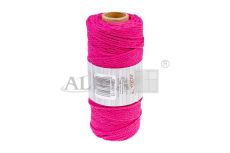 Sznurek bawełniany SBW-113 ciemnoróżowy 3mm x 100m (splot 21 nitek)