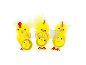 Kurczaki wielkanocne WKZ-8047, wys.5,3 cm.op.mix 3 szt.PROM