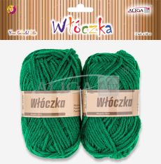 Włóczka WL-3123 zielona, dł. 50m, op. 2szt.
