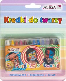 Kredki FC-12/B do malowania twarzy 12kol. - blister