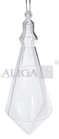 Kryształek szlifowany akrylowy AKR-15, wysokość 14,5 cm, op. zawiera 5 szt.