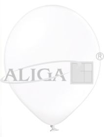 Balony BAL27-303M metal., kolor biały, rozm. 27cm, op. 100szt.