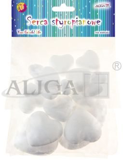Serca styropianowe BBS-7368 mix wielkości