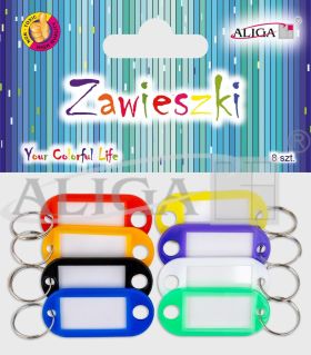 Zawieszki do kluczy PH-8251 mix kolorów, op. 8szt.