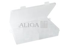Pudełko plastikowe PUD-7710 organizer z 8 przegródkami, rozm.19,5 x 13 x 3,6cm