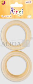 Ringi drewniane RD-2075 6cm op.4szt.