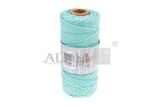 Sznurek bawełniany SBW-114 miętowy 3mm 100m (splot 21 nitek)