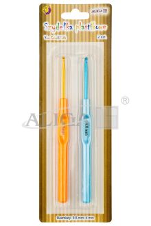 Zestaw szydełek metalowych SZYD-8274 blist. 2szt., rozm. 3,5mm i 4mm