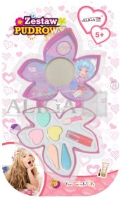 Zestaw pudrowy ZP-2425 5 cieni, 1 szminka, 1 pędzelek PROM