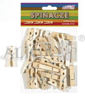 Spinacze SPIN-0722 bezbarwne op.25szt. 35mm