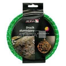 Drucik aluminiowy DA-6846 zielony z nacięciami 2mm x 7m PROM