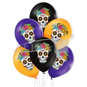 Balony BN06-576 - Czaszki - op. 6 szt.
