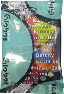 Balony BAL23-20M metal., mix kolorów, rozm. 23cm, op. 20szt.