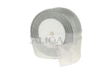 Wstążka metalizowana DWB12-140 srebrna, rozm. 12mm/22m, 1op.