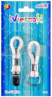 Wieszaki bawełniane PH-3996 z metal. uchwytami, op. 2szt. PROM