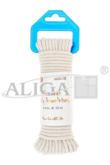 Sznurek bawełniany SB-3513 biały 4mm x 10m